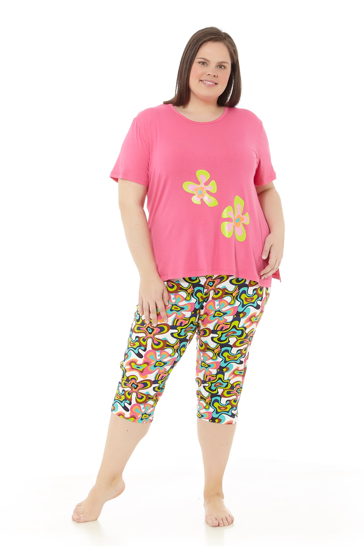 Pyjamas für Damen | Kurzarm- und Piratenhose