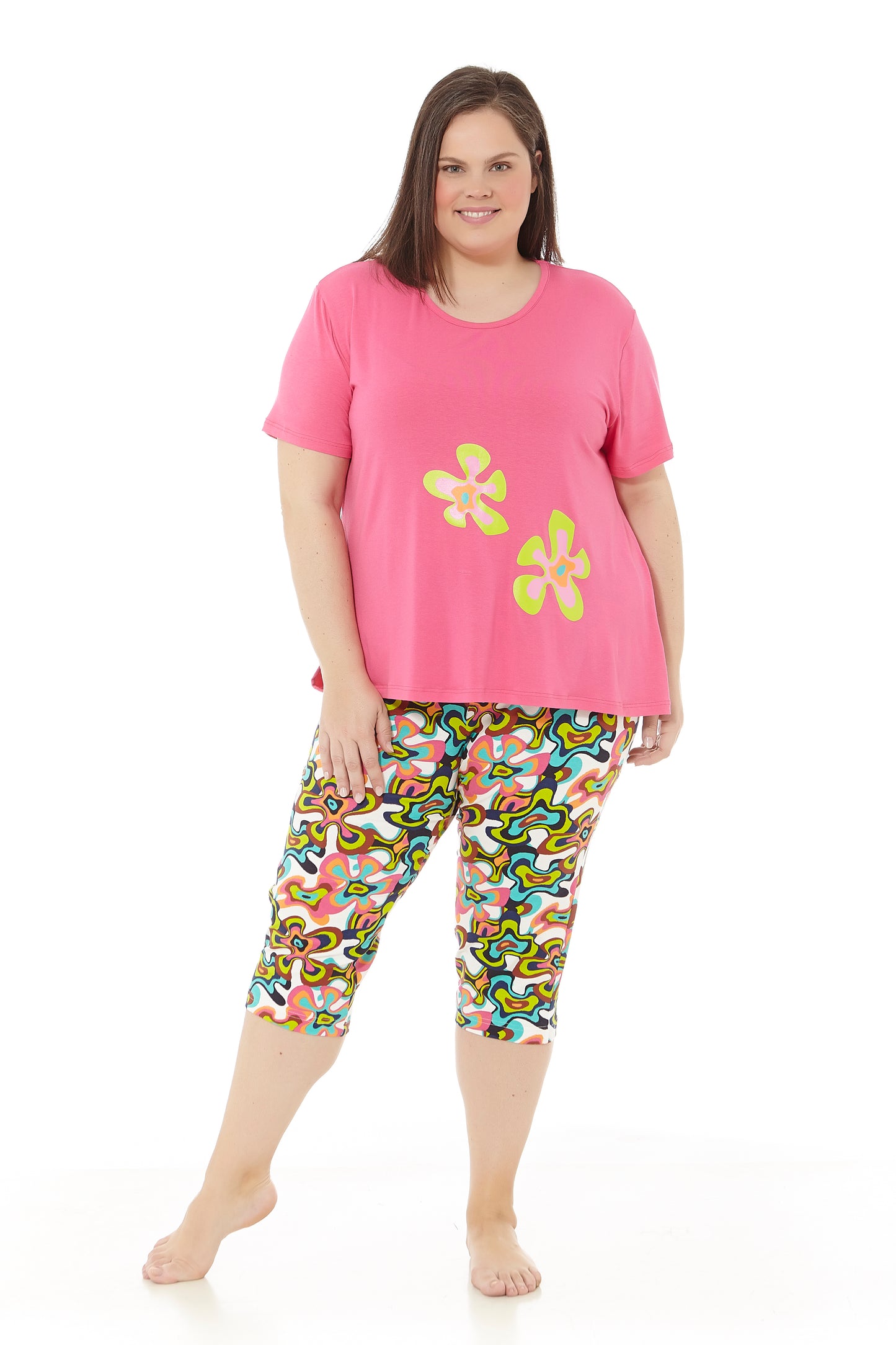 Pyjamas für Damen | Kurzarm- und Piratenhose