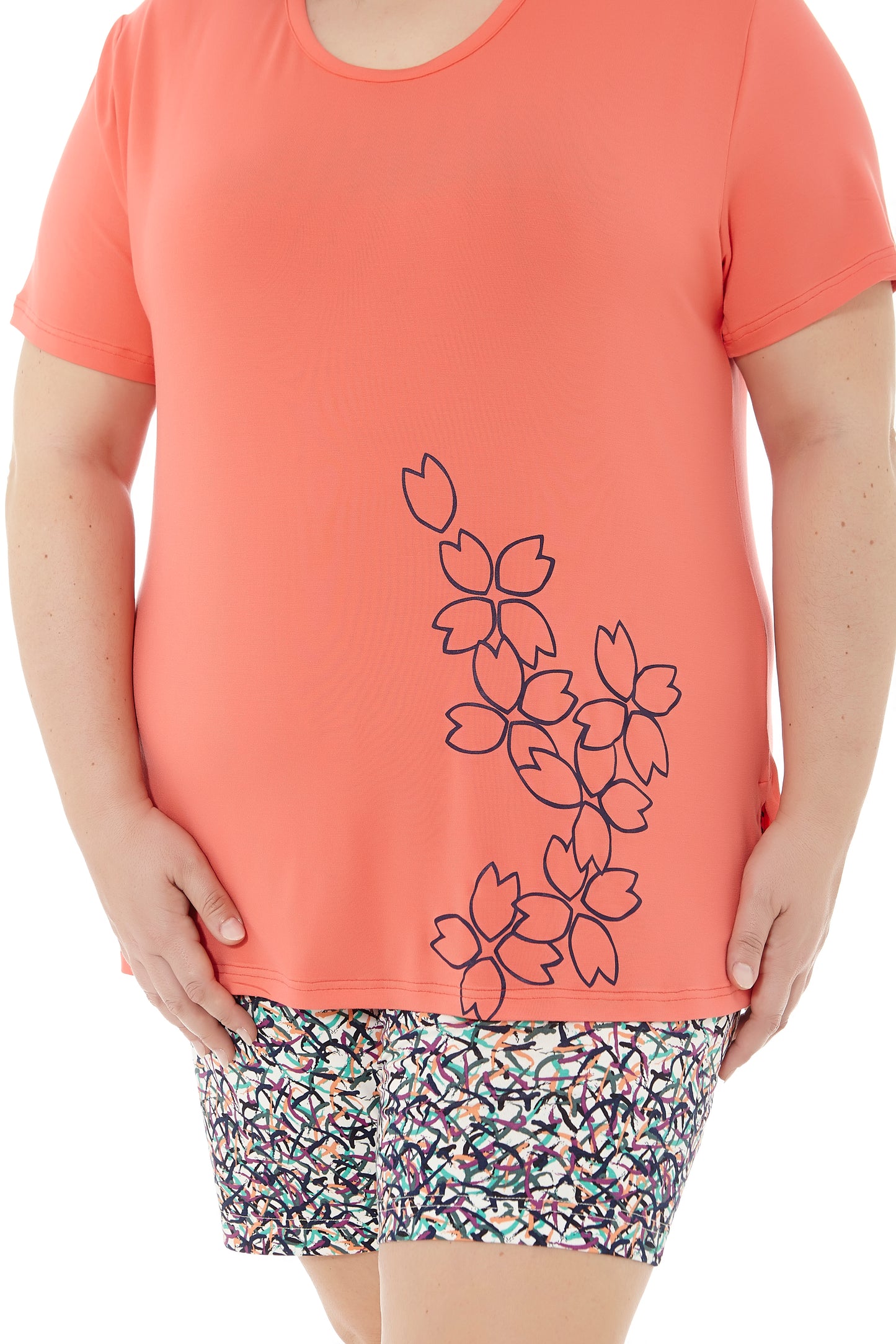 Damen-Sommerpyjama | Kurzarm und Shorts