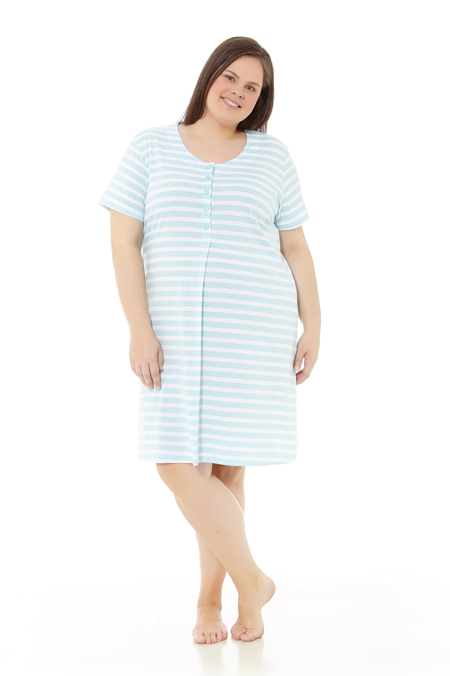Chemise de nuit grande taille pour femme