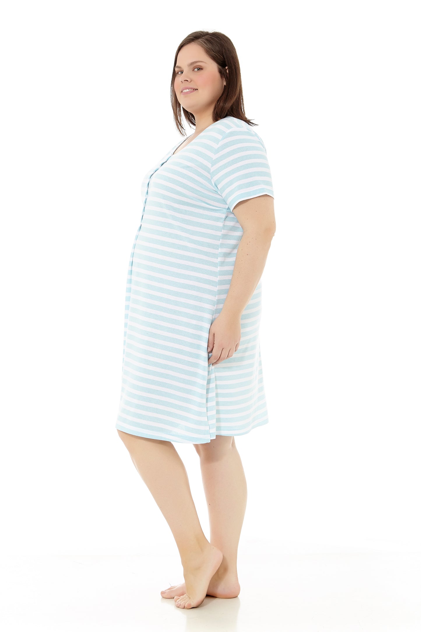 Chemise de nuit grande taille pour femme