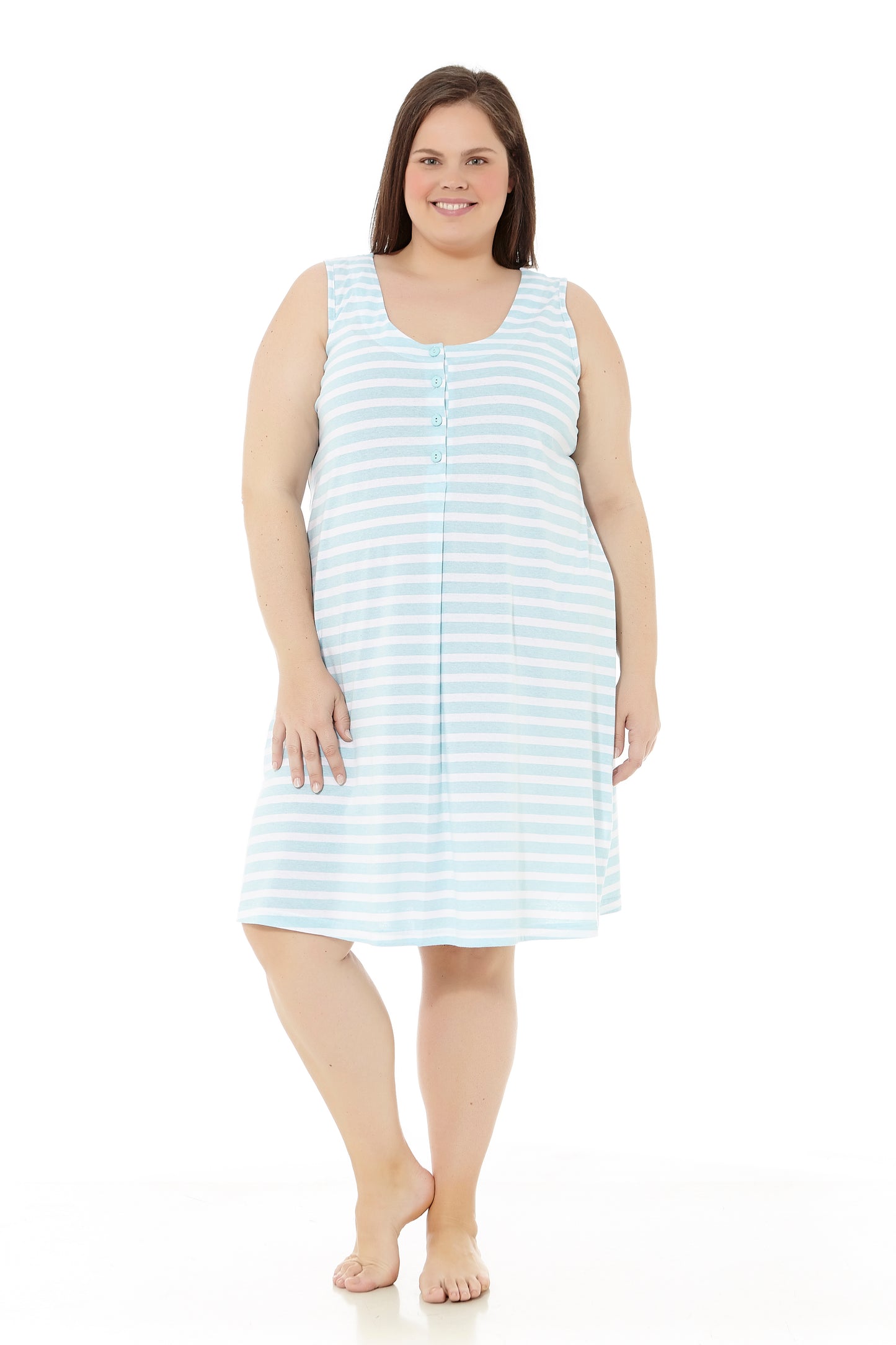 Chemise de nuit grande taille pour femme