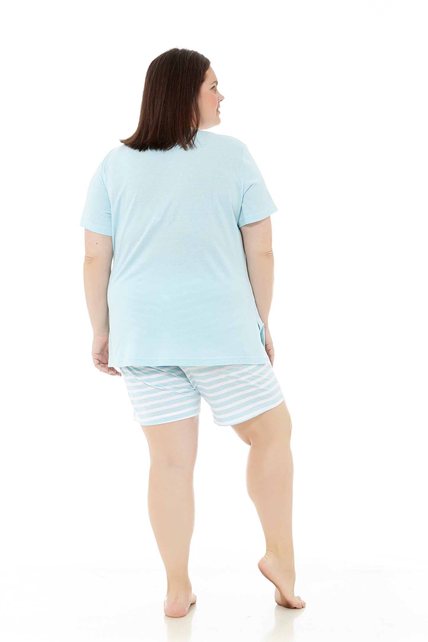 Damen-Sommerpyjama | Kurzarm und Shorts