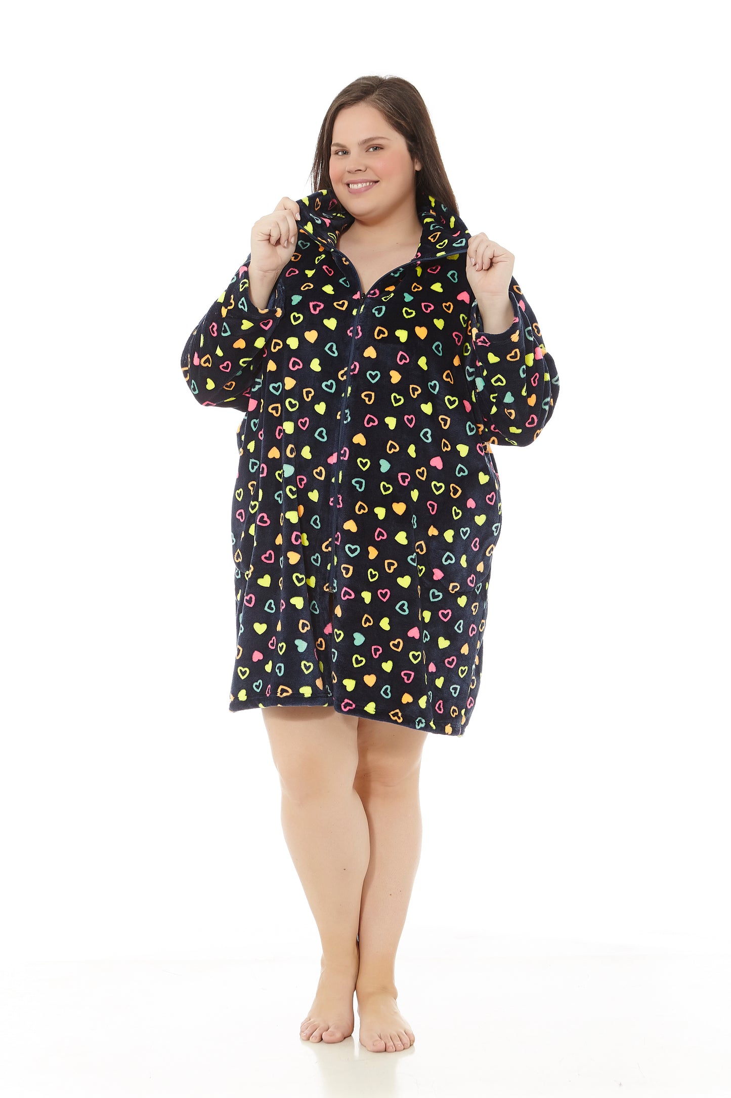 Robe Coralina à imprimé coeurs