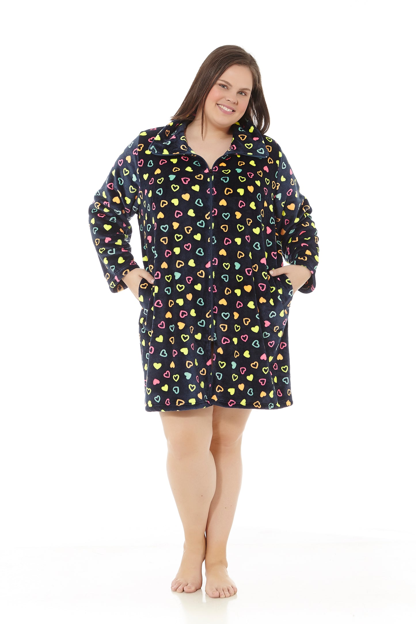 Robe Coralina à imprimé coeurs