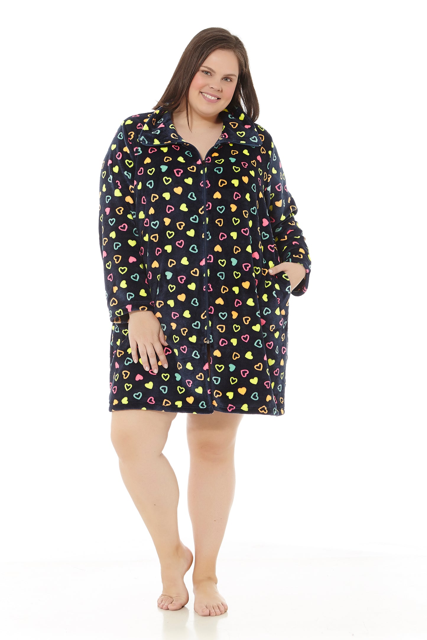 Robe Coralina à imprimé coeurs