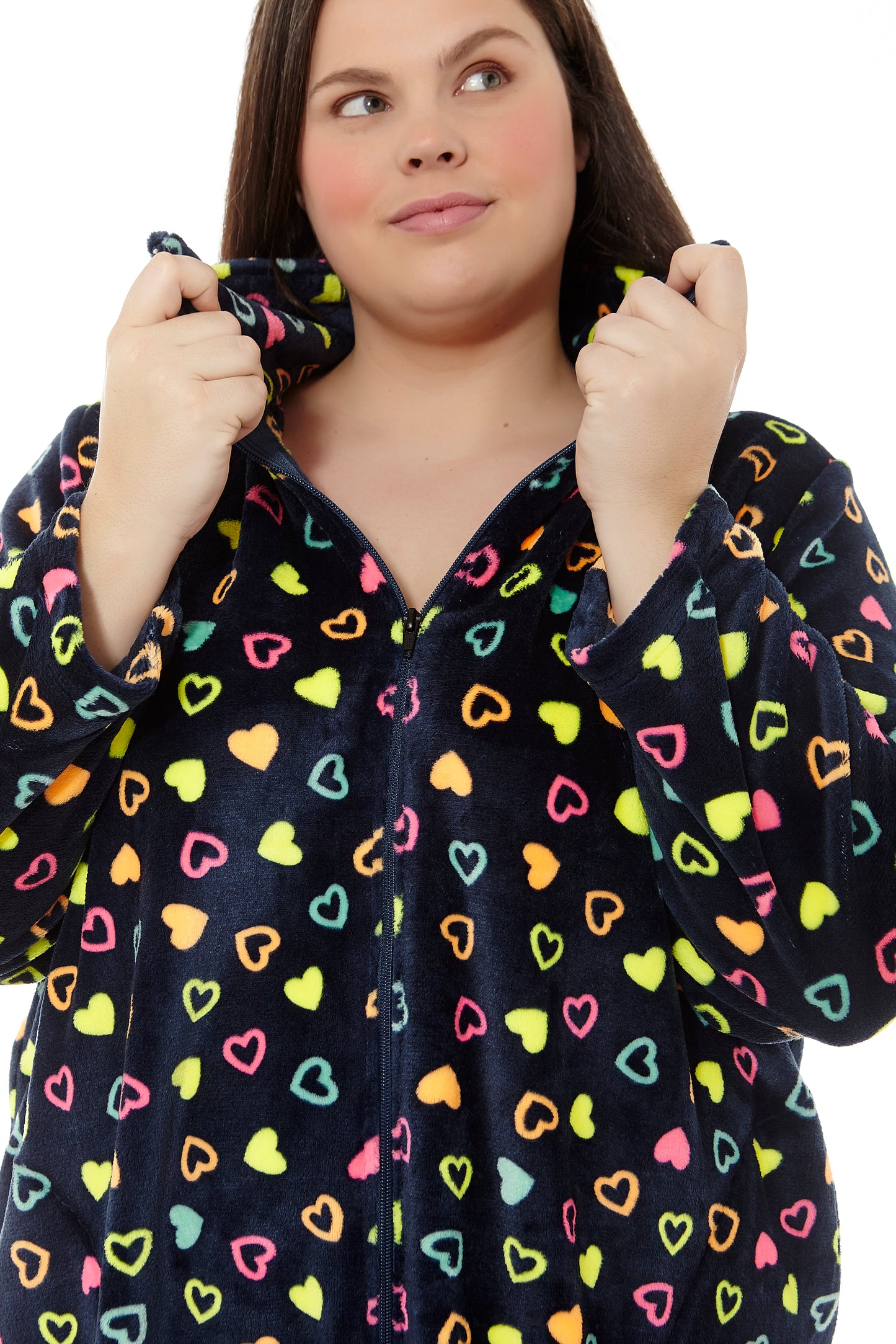 Robe Coralina à imprimé coeurs