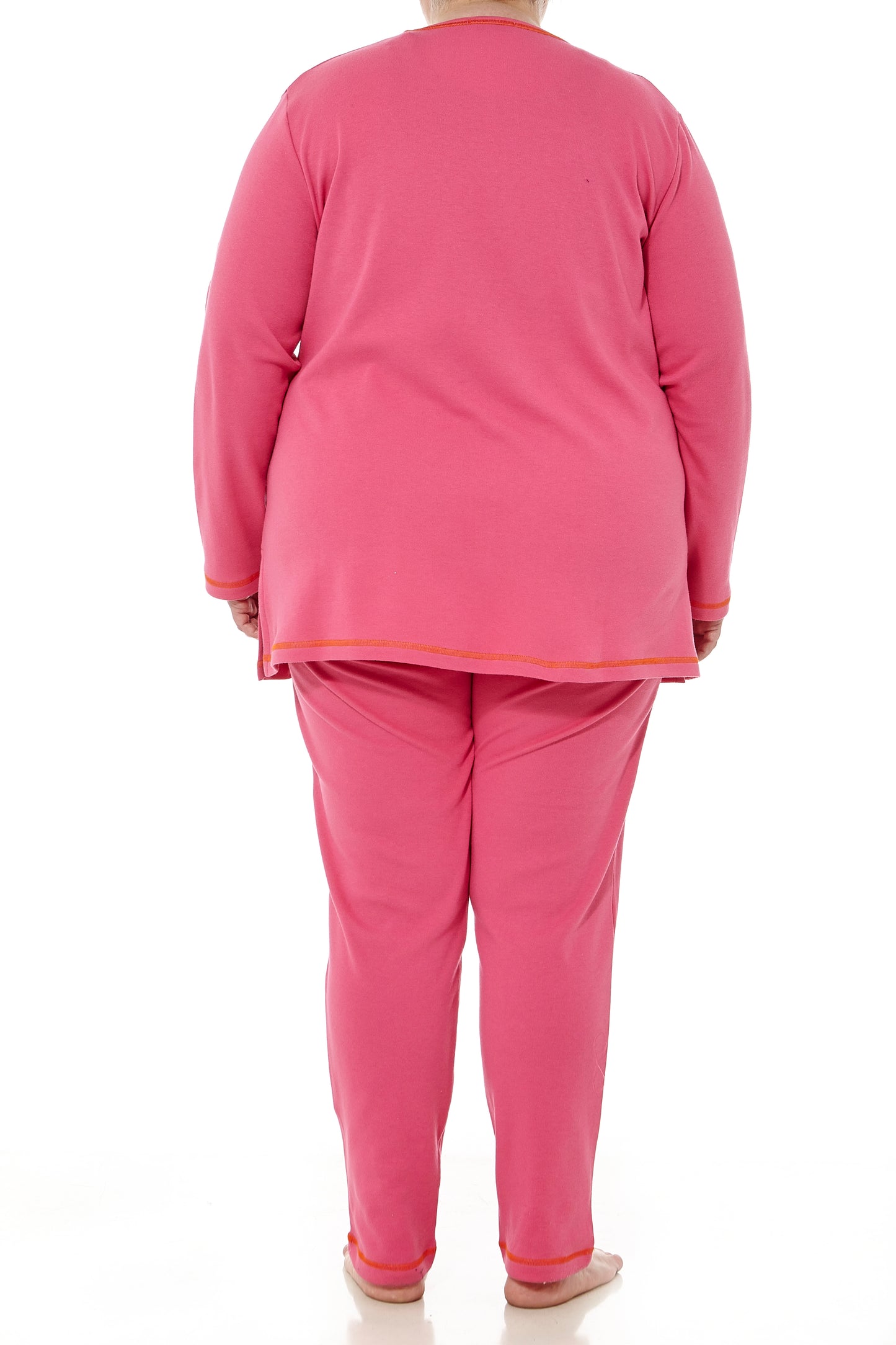 Pijama de Invierno Rosa con Corazones